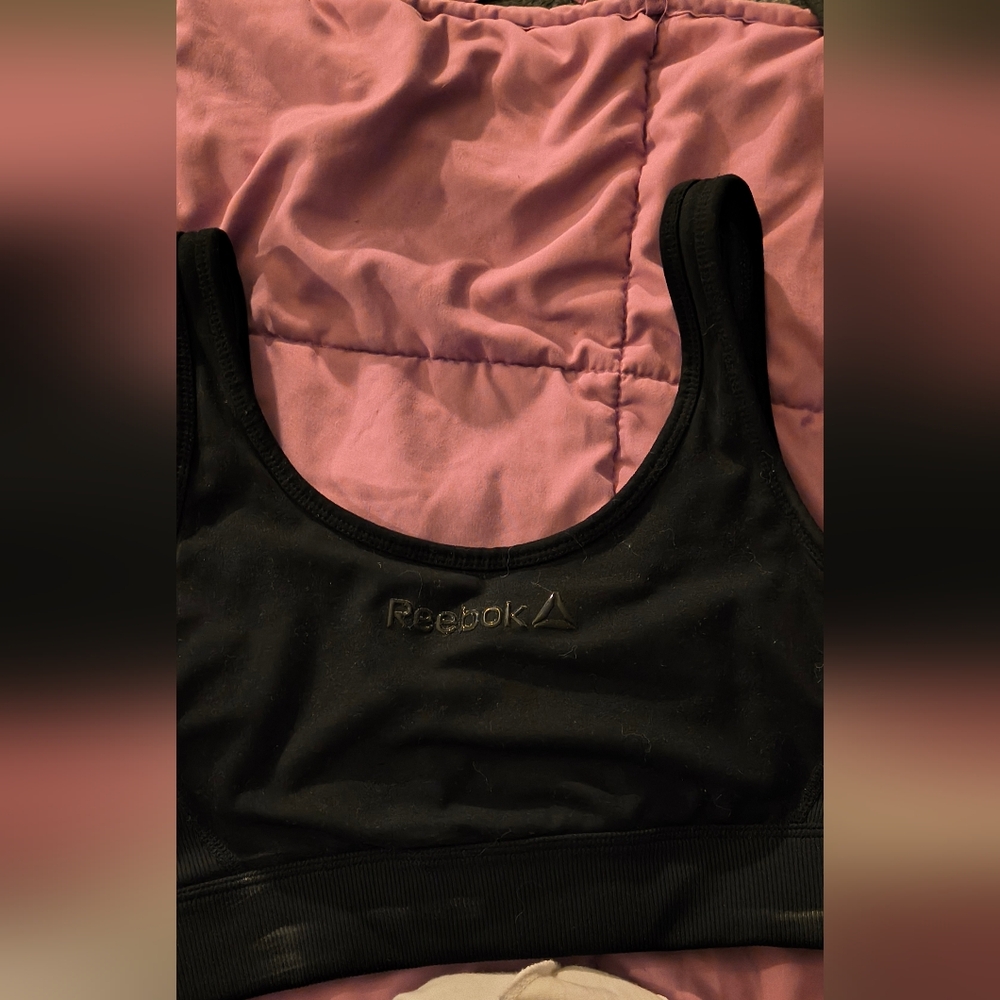 Reebok Black Sports Bra